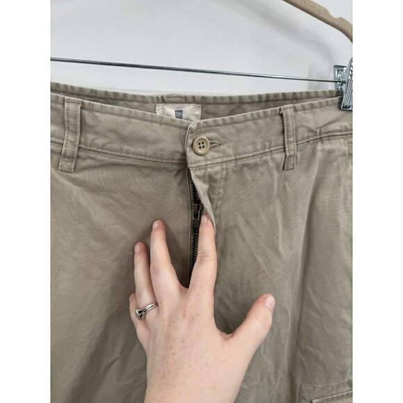 GAP Cargo Heavyweight Pant Men 35/32 Tan Y2K Retro Grunge Gorpcore Baggy 2008 - Picture 7 of 10